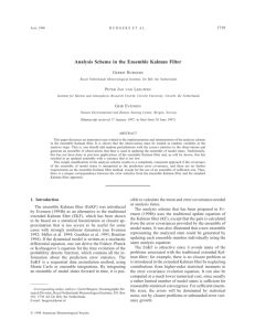 Analysis Scheme in the Ensemble Kalman Filter