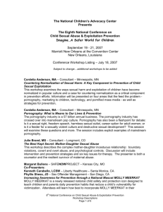 Workshop Descriptions 7-18-07 - National Children's Advocacy Center