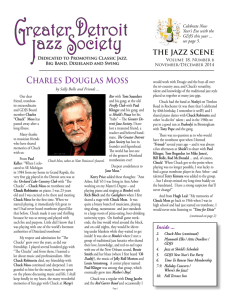 Charles Douglas Moss - Greater Detroit Jazz Society