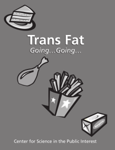 Trans Fat - Center for Science in the Public Interest