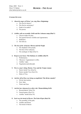 Iliad essay