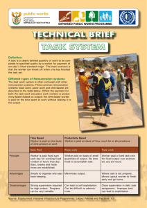 technical brief task system