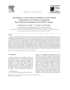 Investigations on the reaction mechanism of the skeletal