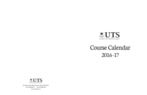 Course Calendar - University of Toronto Schools