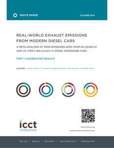 Real-world exhaust emissions from modern diesel cars