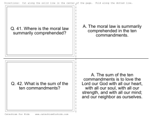 Free Flash Cards - Catechism for Kids