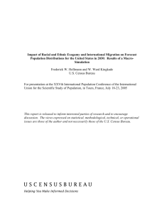 Impact of Racial and Ethnic Exogamy and International Migration on