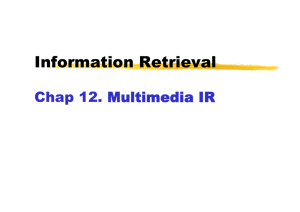 Chap 12 Multimedia IR