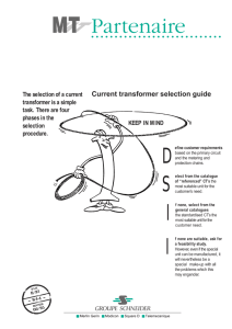 Current transformer selection guide