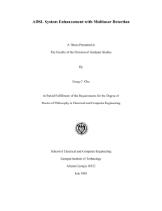 ADSL System Enhancement with Multiuser Detection