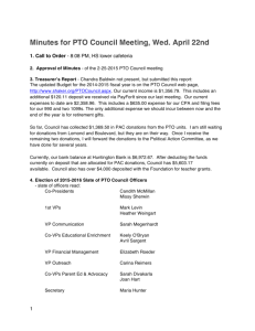 PTO Council Minutes 4-22-15 - Shaker Heights City School District