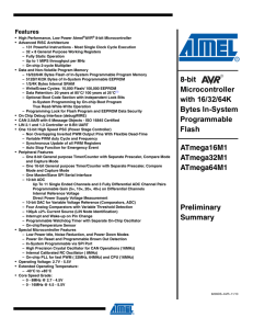 ATmega16/32/64M1 Datasheet Summary