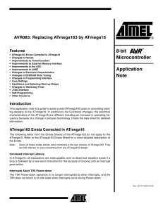 AVr083: Replacing ATmega163 by ATmega16