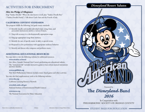 Disneyland Resort Salutes the American Band