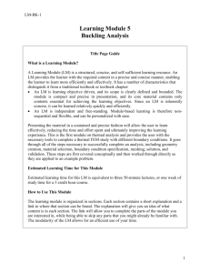 Learning Module 5 Buckling Analysis