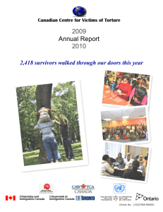 Annual Report - Canadian Centre for Victims of Torture