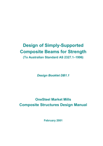 Design of Simply-Supported Composite Beams for Strength