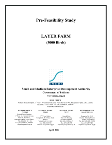 Pre-Feasibility Study LAYER FARM