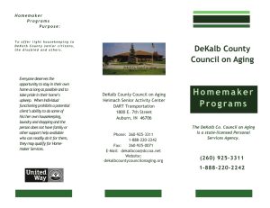 Homemaker Programs - DeKalb County Council on Aging