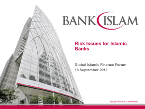 Risk Issues for Islamic Banks
