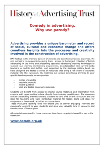 Comedy in advertising. Why use parody?