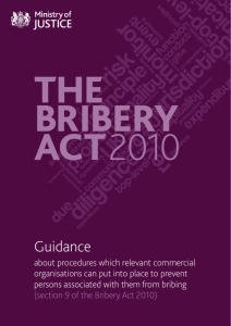 The Bribery Act 2010