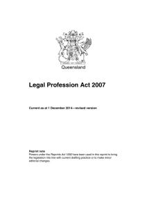 Legal Profession Act 2007