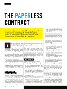 the paperless contract