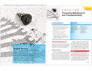 Engine Service Preventive Maintenance and Troubleshooting