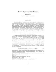 Partial Regression Coefficients. - The University of Texas at Dallas