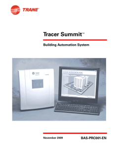 Tracer Summit - Building Automation System Product Catalog