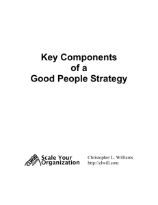 Key Components of a Good People Strategy