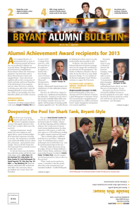 April, 2013 - Bryant University Alumni Engagement