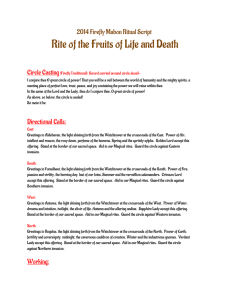 Rite of the Fruits of Life and Death