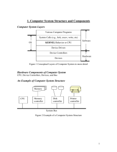 1. Computer System Structure and Components