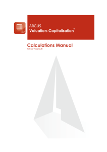 ARGUS Valuation-Capitalisation