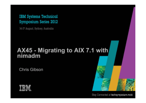 Migrating to AIX 7.1 with nimadm