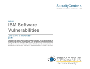 IBM Software Vulnerabilities