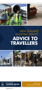 Advice to Travellers - New Zealand Customs Service