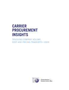 Carrier ProCurement insights - Armstrong & Associates, Inc.