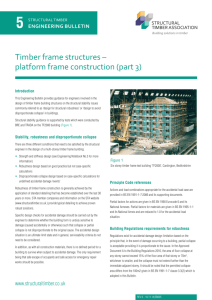 No 5. Timber frame structures – platform frame construction (part 3)