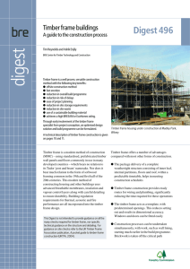 Timber frame buildings: a guide to the construction process