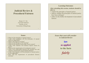 5. Judicial Review and Procedural Fairness