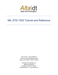 Mil- Std- 1553 Tutorial And Reference
