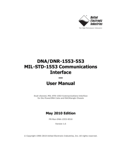 DNx-1553-553 Product Manual - United Electronic Industries