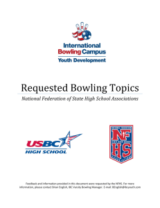 Bowling Discussion Forum - National Federation of State High