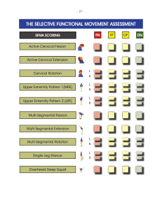 THE SELECTIVE FUNCTIONAL MOVEMENT ASSESSMENT