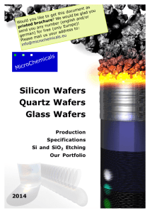 Silicon Wafers Quartz Wafers Glass Wafers