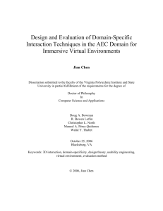 Design and Evaluation of Domain-Specific Interaction Techniques in