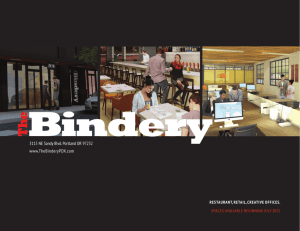 Brochure - The Bindery